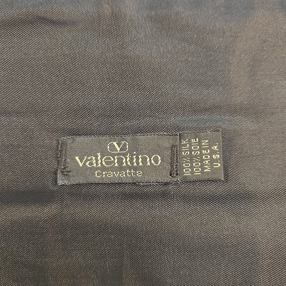 VTG Valentino Cravatte Mens Silk Cummerbund Green Black‎ Pattern USA Adjustable